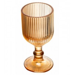 Taça Para Licor Avulsa 75ml Lines Âmbar Metalizado